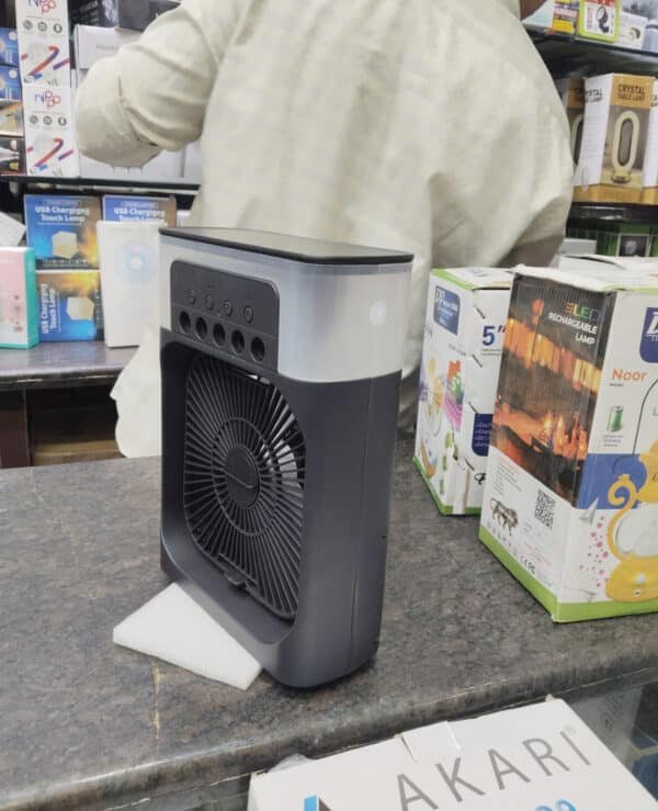 portable mini air cooler side