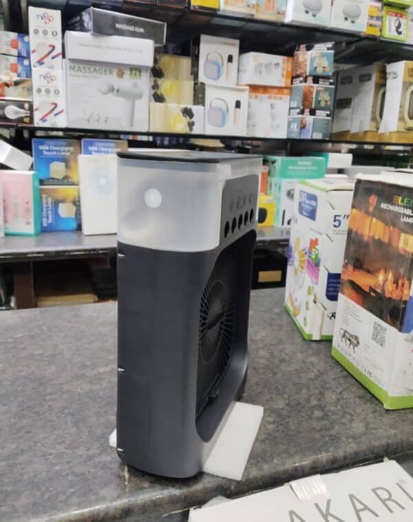 portable mini air cooler side