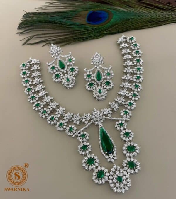 premium emerald green necklace