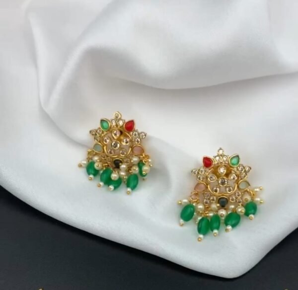 green ear rings